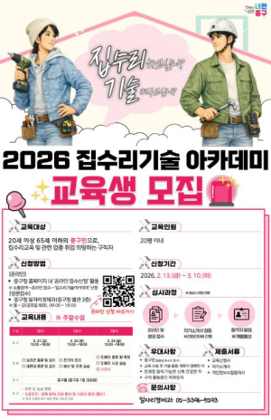 낡은 집 `뚝딱`, 취업문 `활짝` 서울 중구, 집수리 기술 아카데미 다음달 개강