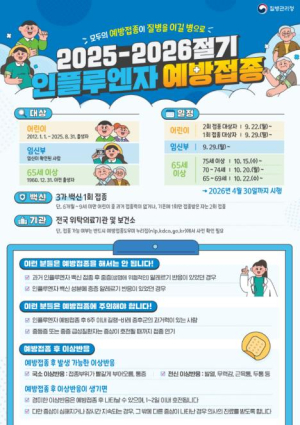 ˝독감 환자 급증˝ 은평구, 어린이 인플루엔자 예방접종 당부