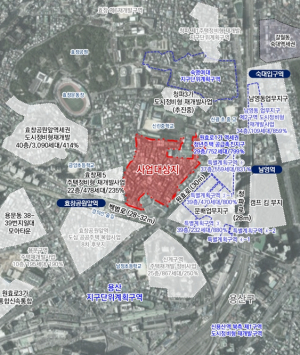 서울시, 원효로1가역세권 장기전세주택 도시정비형 재개발사업 정비구역 지정 및 정비 계획 수립