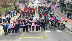 강동구, 천호자전거거리 벚꽃 라이딩 챌린지…올해도 흥행 질주