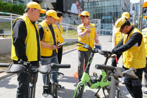 서초구, `통행방해 전기자전거 즉시수거` 앞두고 모의훈련 실시
