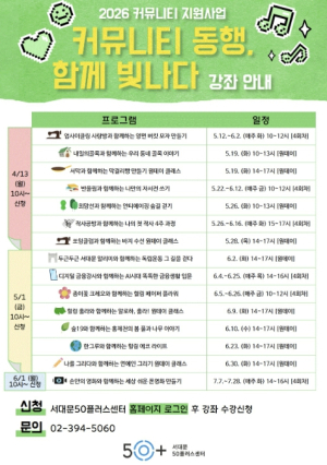 서대문구 `중장년 재능 나눔 지역과 만나다`
