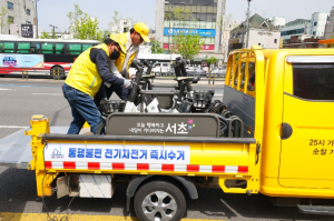 서초구 `길막 전기자전거 감시단`, 주민이 직접 보행안전 지킨다!