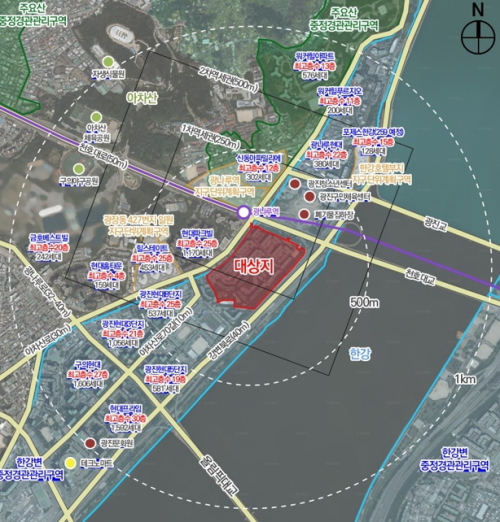광진구 광장극동아파트, 한강변 2049세대 랜드마크 단지로 정비구역 지정 고시
