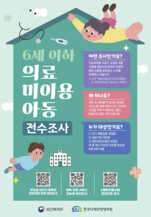 마포구, 의료서비스 이용 이력 없는 6세 이하 아동 전수조사