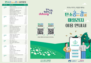 걷고 텀블러 쓰고…도봉구 탄소공감마일리지 참여 500만 회 돌파