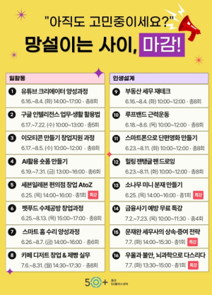 인생 2막 준비하는 용산50플러스센터… 중장년 맞춤 교육 `풍성`