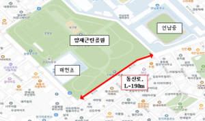 서초구, 더 안전하고 편안한 동산로 보행환경 완성