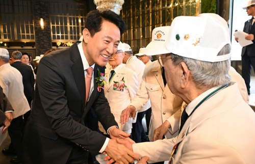 오세훈 서울특별시장, 30일 제76주년 6·25전쟁 참전유공자 위로연 참석
