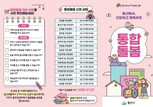 용산구, 통합돌봄 우선발굴 필요군 집중 발굴