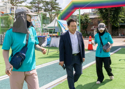 서울시 강북구의회 부의장 노윤상 의원, 강북구 어린이 물놀이장 현장점검