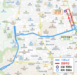 강북10번 마을버스 노선 연장...전통시장 접근성 향상