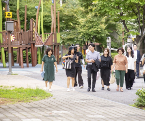 김경대 용산구청장, 용산어린이정원 찾아 주민 목소리 청취