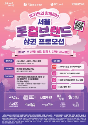 서울시, ‘서울 핫플 10곳 방문객 누구나’ 2만 원 이상 결제 시 7천 원 할인 혜택