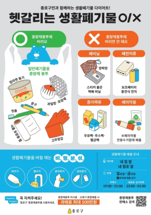 그림으로 읽는 분리배출… 종로구, 외국인 주민 쓰레기 고민 덜어준다