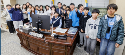 “구청장 인터뷰할게요” 초등생의 당찬 제안, 강서 신청사에서 이뤄졌다